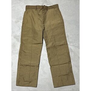 Vintage 80s Bob Allen Khaki Brown Nylon Brush Hunting Field Pants Men's 36 x 29